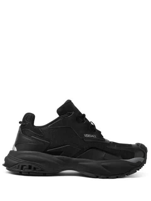 Versace Trigreca panelled sneakers Black 10163061A12679