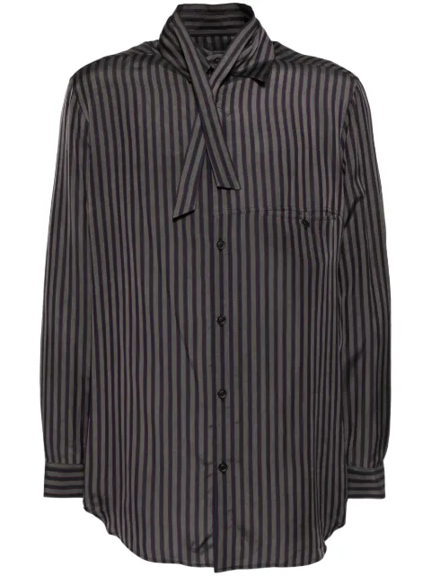 Yohji Yamamoto striped shirt Purple HOB29207