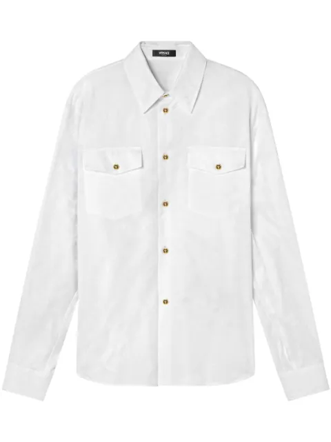 Versace jacquard cotton shirt White 10188351A08883
