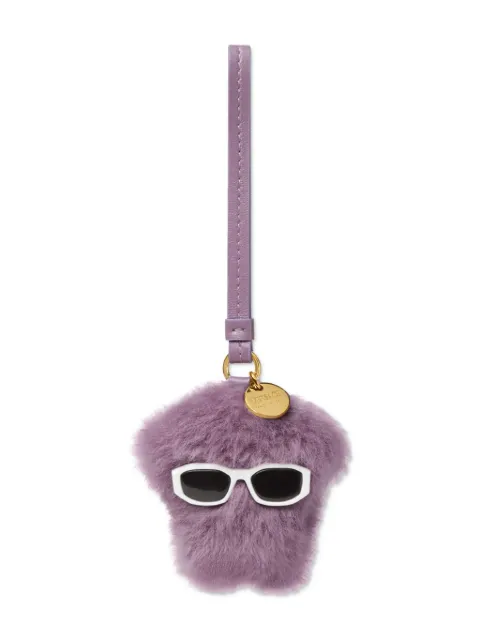 Versace Medusa fluffy shearling charm Purple 10187491A13763