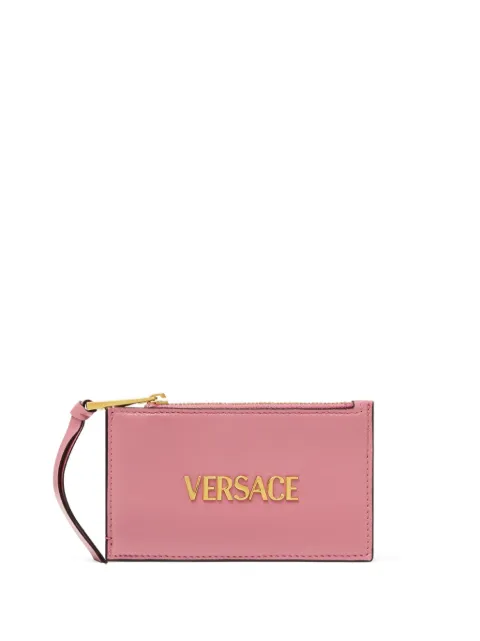 Versace tag nappa card holder Pink 10187461A13171