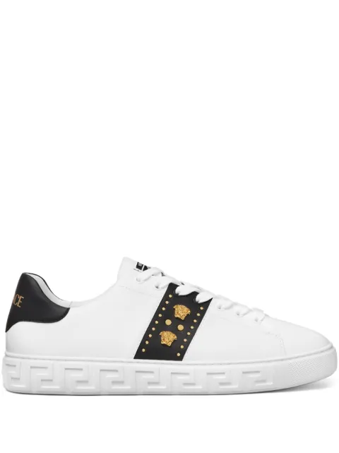 Versace Greca embellished nylon sneakers White 10144601A13065