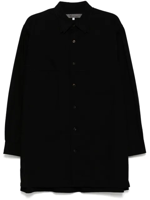 Yohji Yamamoto cotton shirt Black MOB01001BLK