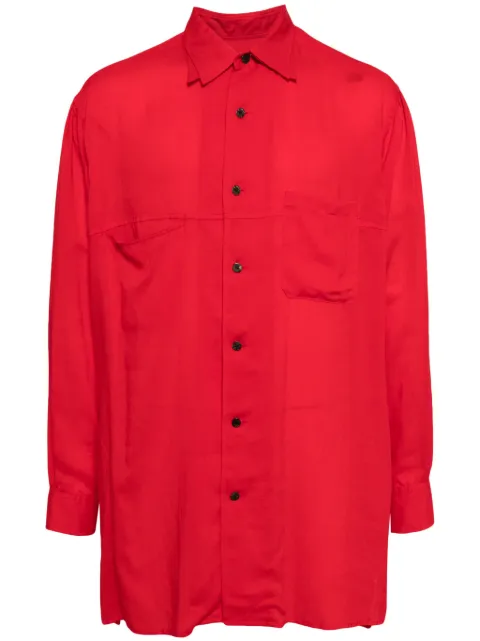 Yohji Yamamoto long-sleeved shirt Red MOB01200RED