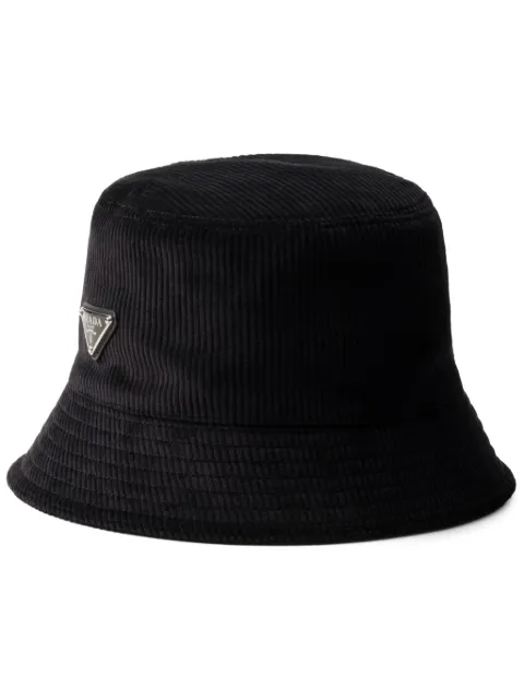 Prada corduroy bucket hat Black 2HC13713I4
