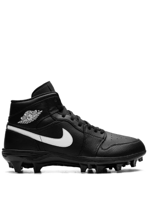 Nike Jordan 1 Mid "Black/White" cleats Black FJ6805