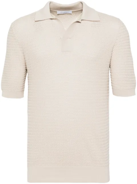 Cruciani cotton polo shirt Neutrals UC4110754R42P022