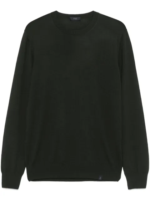 Fay virign wool sweater Green NMMC1492420