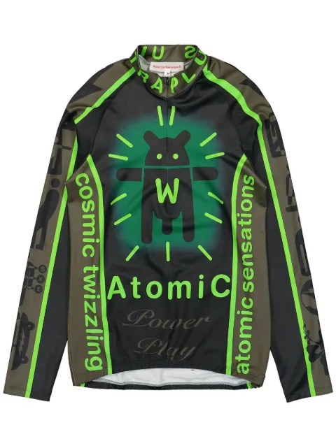 Walter Van Beirendonck Atomic cycling top Black 7001