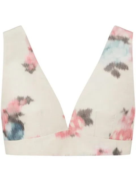 Philosophy Di Lorenzo Serafini V-neck floral top Neutrals A08030754