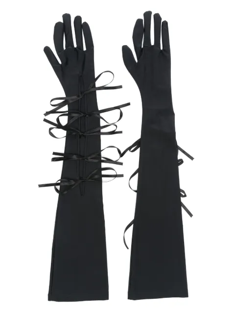 Atu Body Couture satin gloves Black AT25040