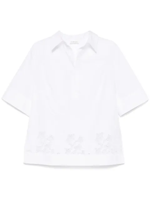P.A.R.O.S.H. floral-embroidered blouse White CIOCCOLATOD313084