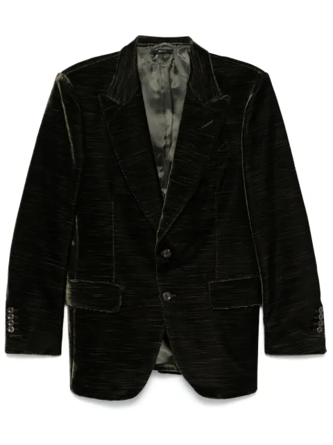 TOM FORD velvet blazer Green 8VER960011BBV0
