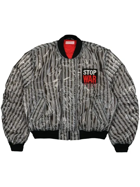 Walter Van Beirendonck logo-patch bomber jacket Black 1003