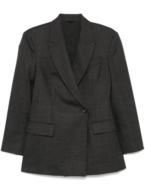 Brunello Cucinelli double-breasted blazer Grey MB1167153C001