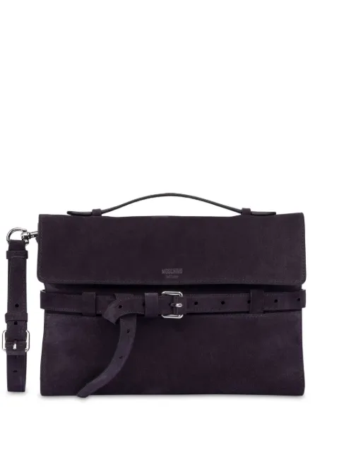 Moschino Tie Me logo-debossed tote bag Brown MC4190PP1MOF0