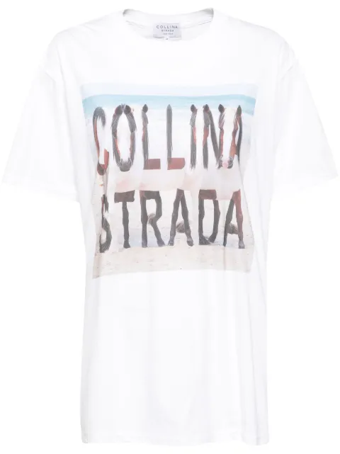 Collina Strada Horse beach graphic tee White XX3203