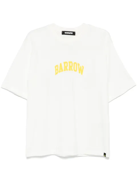 BARROW logo-print T-shirt White F4BWUATH067