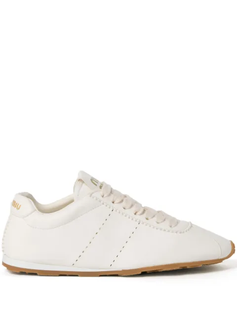 Miu Miu Plume nappa leather sneakers White 5E114EF005038
