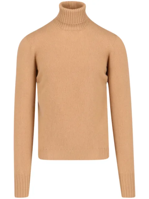 Drumohr roll-neck cashmere sweater Neutrals D4K104
