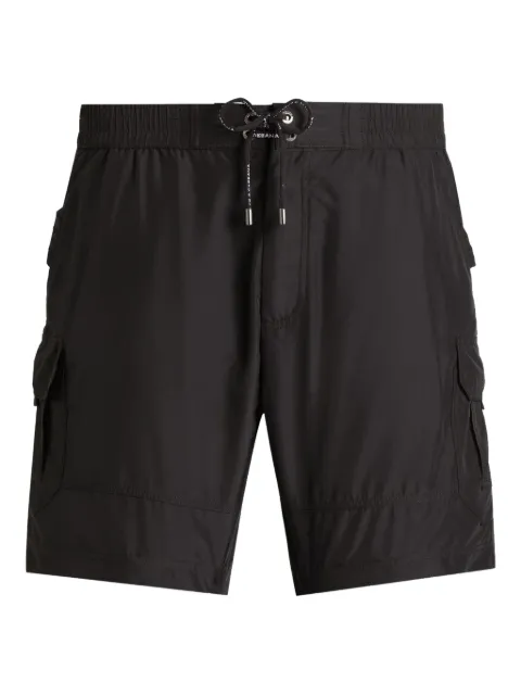 Dolce & Gabbana tag-detail swim shorts Black M4F42TONR46