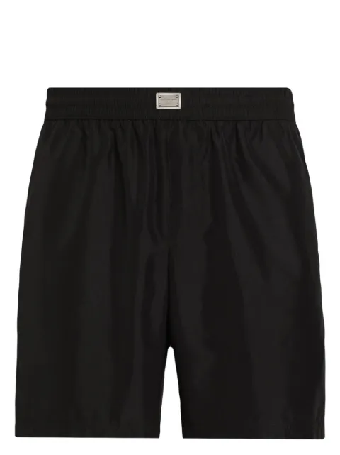 Dolce & Gabbana logo-plaque swim shorts Black M4F36TONR46