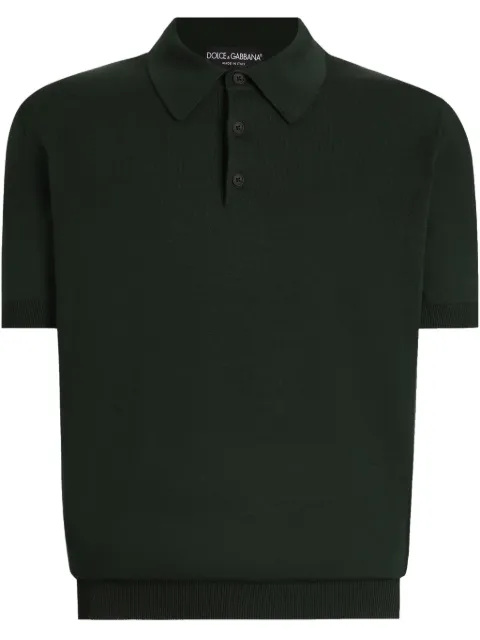Dolce & Gabbana short-sleeve polo shirt Green GXZ02TJBCFV