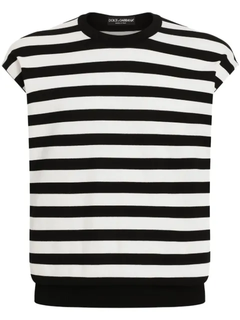 Dolce & Gabbana striped vest Black GXX99TJBCG2