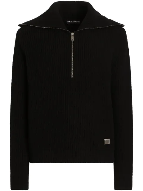 Dolce & Gabbana fisherman's-knit sweater Black GXW42TJCVWK