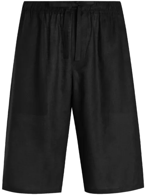 Dolce & Gabbana linen shorts Black GV37AZFU4IK