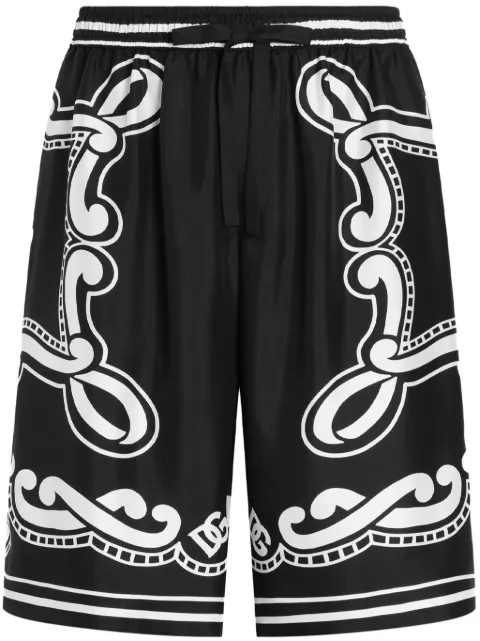 Dolce & Gabbana bandana-print shorts Black GV37ATHI1WF