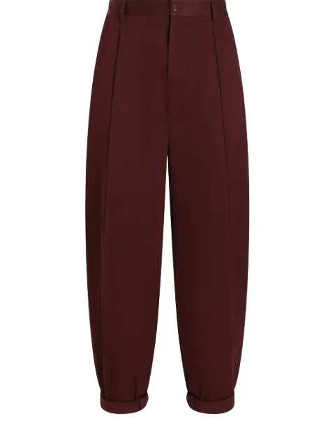 Dolce & Gabbana folded-edge trousers Red GP10DTFUFNV