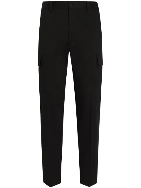 Dolce & Gabbana logo-plaque cargo pants Black GP0Y1TFUFL3