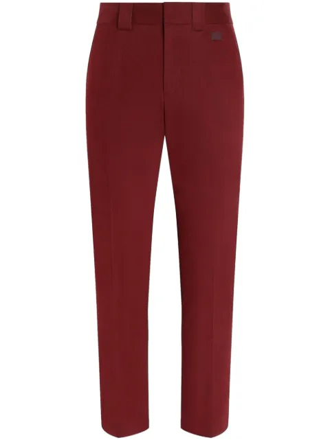 Dolce & Gabbana slim-cut trousers Red GP0R4TFUFL3