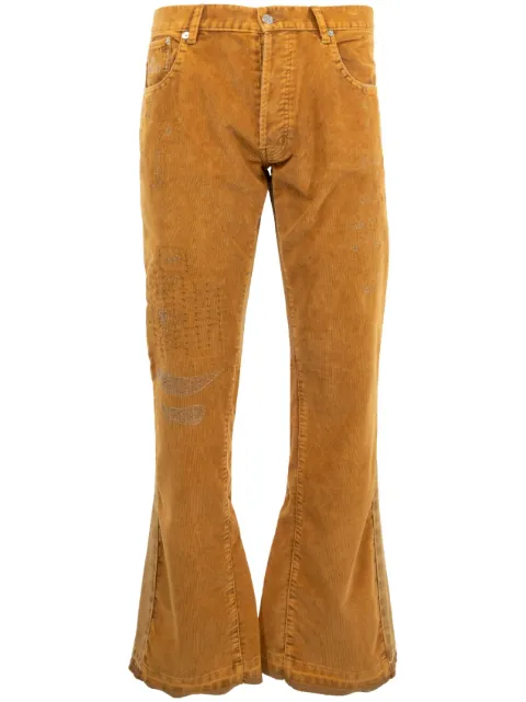 GALLERY DEPT. corduroy flared trousers Orange CLF5011