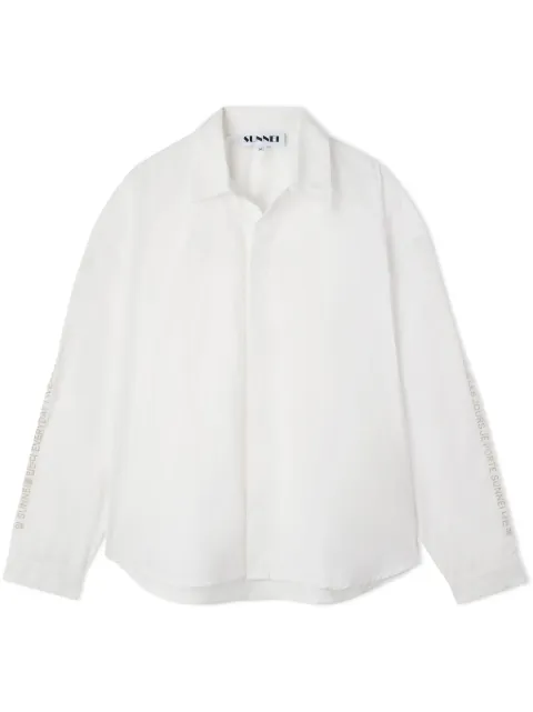 Sunnei EIWS over shirt White RTWXSHR010COT0997433OFFWHITEPPT