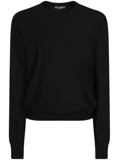 Dolce & Gabbana ribbed sweater Black GXX02TJBW05