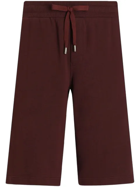 Dolce & Gabbana logo-plaque shorts Red GP07UTG7N7B