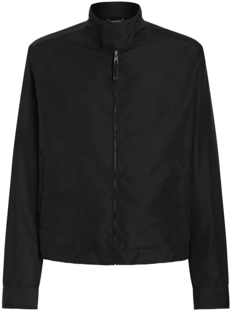 Dolce & Gabbana zip-up bomber jacket Black G9BISTFUS21