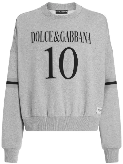 Dolce & Gabbana logo-print hoodie Grey G9BEFTG7O2N