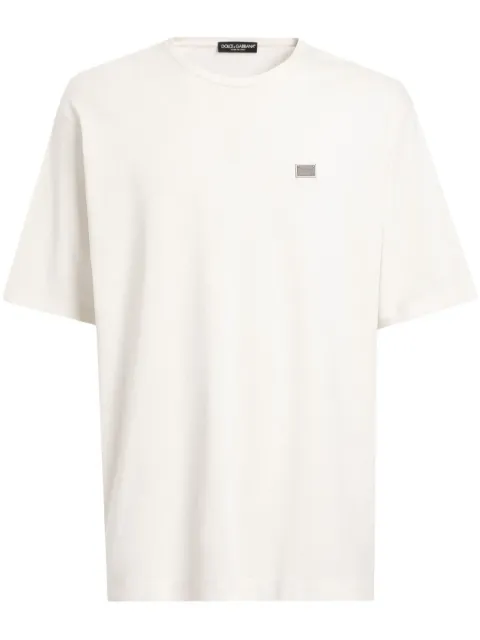 Dolce & Gabbana logo-plaque T-shirt White G8SE3TFU7EN