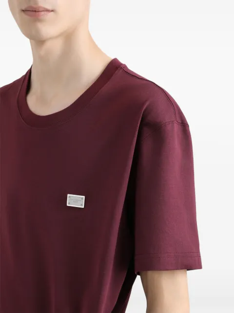 Dolce & Gabbana logo-plaque T-shirt Red G8RN8TG7N7A