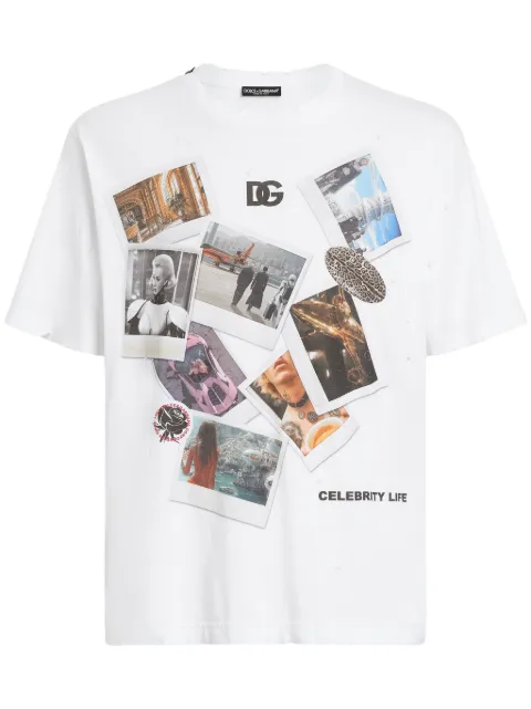 Dolce & Gabbana photograph-print t-shirt White G8PN9TG7O4R