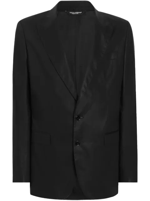 Dolce & Gabbana single-breasted blazer Black G2TJ5TFU5V9