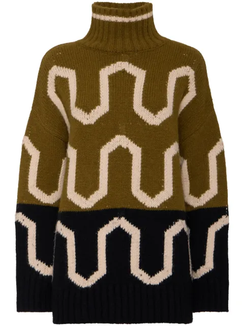 La DoubleJ knitted jumper Green PUL0225KNI134VA311GR02