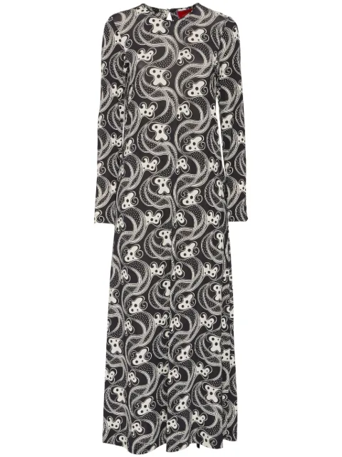 La DoubleJ long-sleeve swing dress Black DRE0831JER027APE01BL03