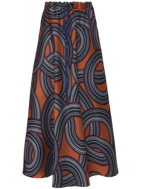 La DoubleJ jacquard midi skirt Blue SKI0098JCQ097MTC02BU03