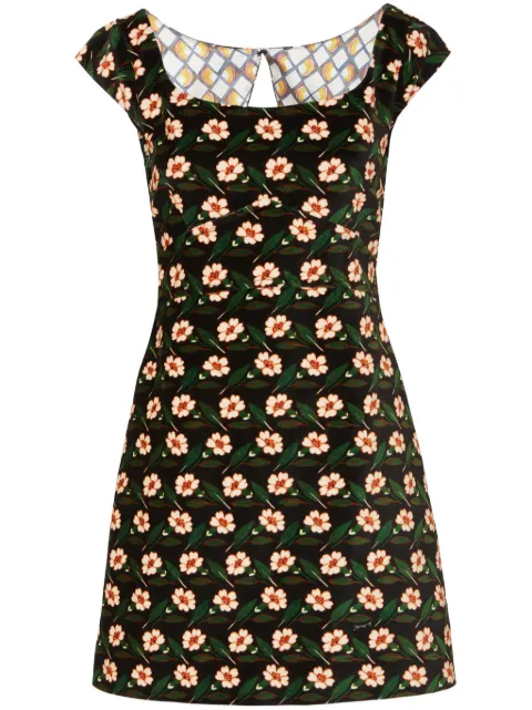 La DoubleJ Arabesque mini dress Black DRE0833VEL001MAY01BL01