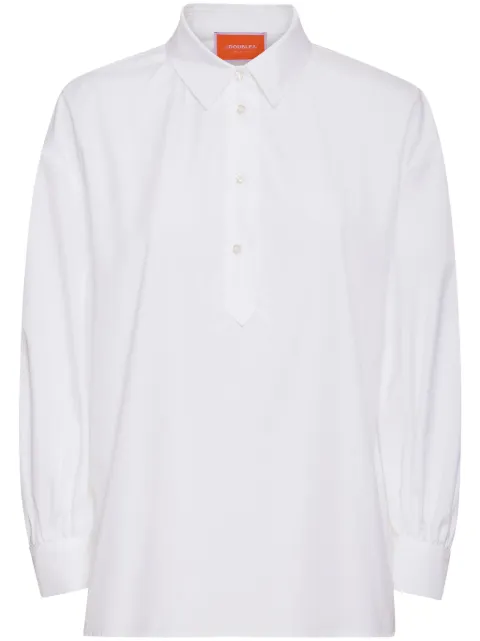 La DoubleJ Poet shirt White SHI0055COT064SOLIDWH01