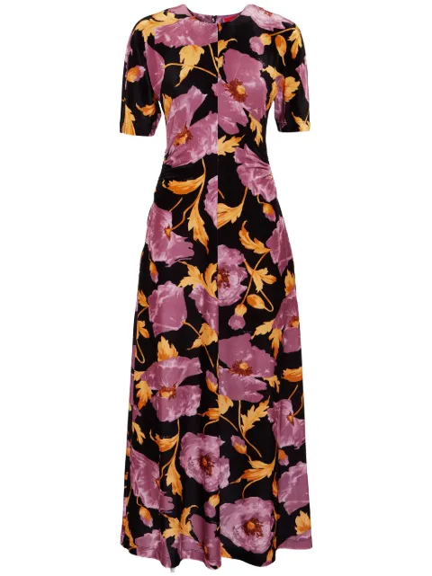 La DoubleJ Angelica midi dress Black DRE0836VEL006SYL01BL01